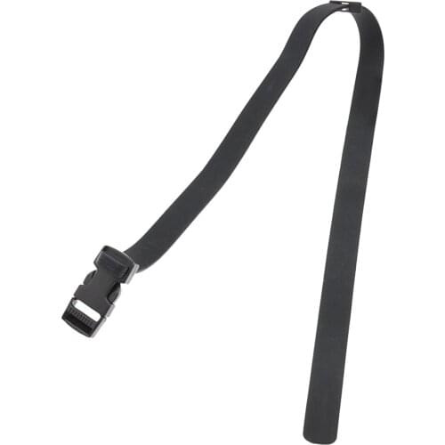 Diving and Spearfishing Knife Rubber Strap with Quick Reliease Buckle, Black
