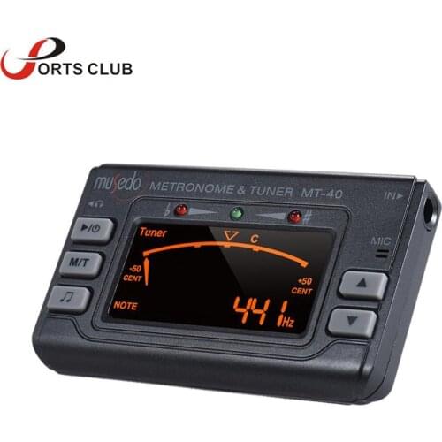 Portable Musical Instrument 3 in 1 Metronome Tone Generator for Guitar Bass Violin Ukelele Color Lcd Display Guitar Tuner
