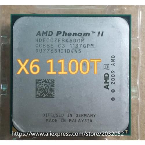 AMD Phenom II X6 1100T CPU/Black Edition/HDE00ZFBK6DGR/E0/unlocked (working 100% Free Shipping)