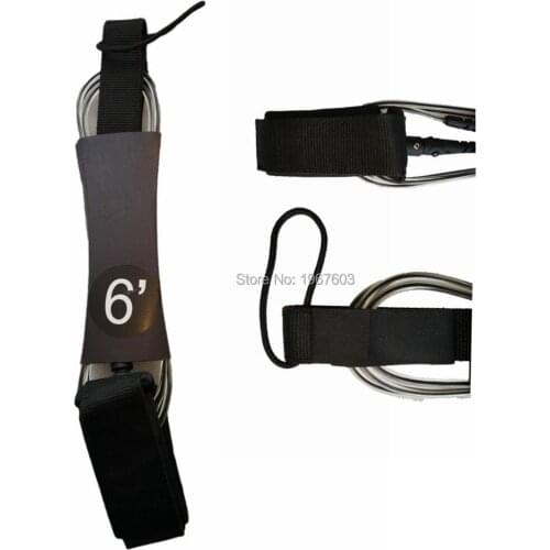 Straight TPU Surf leash 6-10ft 7mmSurfboard Leash Double Stainless Steel Swivels Surf leash Polyurethane Nylon