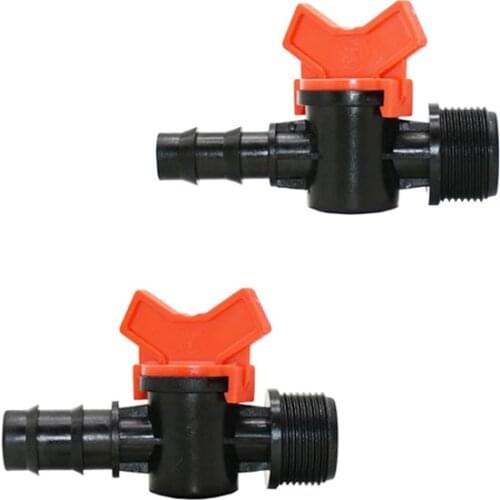 Garden tap male 3/4 to 1/2 3/4 hose water valve 16mm 20mm hose Mini Valve waterstop connectors tap 1pcs