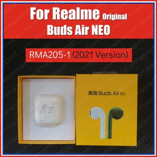 RMA205-1 13mm Dynamic Bass Boost Driver Original Realme Buds Air Neo True Wireless Bluetooth Earphones TWS Headset Dual Mic