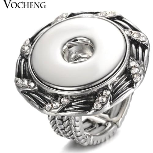 Vocheng 18mm Ginger Snap Button Elastic Rope Stretch Free Size Ginger Snap Ring NN-687