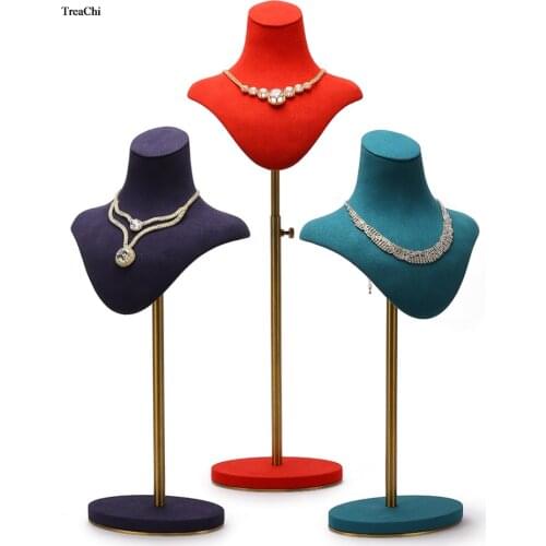 Pull Up Retractable Jewelry Display Props Portrait Hanging Neck Window Display Furnishings Jewelry Shelf Earrings Jewelry Stand