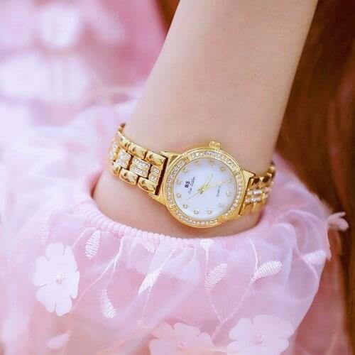 2018 New Design Women Watches Time Casual Luxury Diamond Quartz Watch Dial Ceramics Strap Wristwatches Female Dress Clock Saac