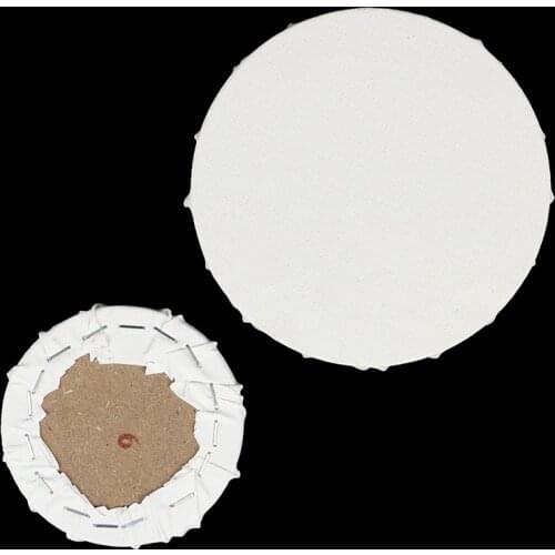 1pc White Blank Panels Round Canvas Board Wooden Frame Art Artist Painting Crafts drawing accessories