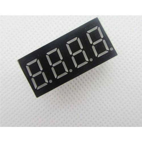 10pcs 4bit 4 bit Common Anode Positive Digital Tube 0.36" 0.36in. Red LED Display 7 Segment Digit