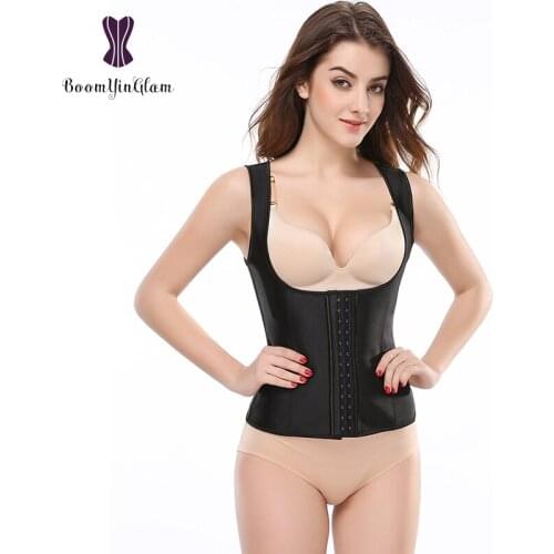 100% Latex 3 hooks Waist Cincher Shaper For Weight Loss Chest Binder Plus Size Body Shapewear Waist Trainer Vest 886