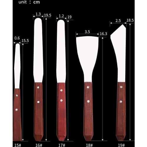 5Pcs High Quality Palette Knives Artist Crafts Spatula Palette Knife Set For Artist Oil Painting Tools Painting Knife