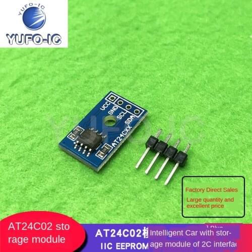 Free Ship 5pcs AT24C02 Module I2C Interface IIC EEPROM Storage Module Smart Car Blue Plate