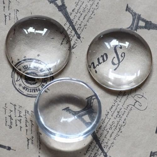 Free shipping!!!!Free Shipping 500PCS Clear Round Glass Dome Cabochon Fit Cameo Settings 20mm