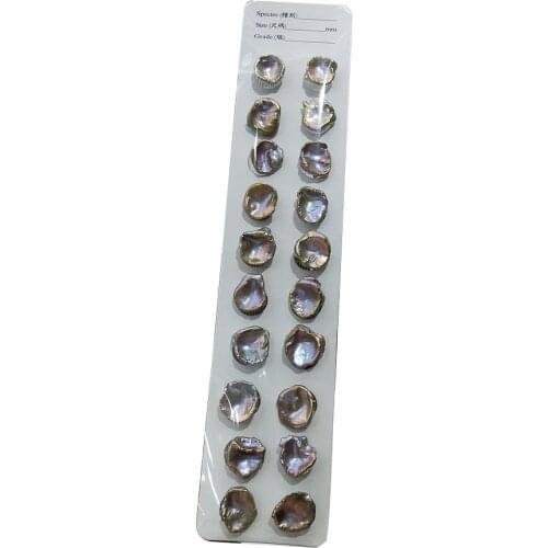 Free shipping,earring IN paired 2 pcs,DIY pearl,14 mm big keshi baroque pearl,100% nature freshwater pearl,HALF drilled hole
