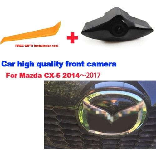 High Quality Car Front View Parking Special Camera For Mazda CX-5 2014～ 2017 Waterproof Night Vision CCD full HD Car Front camer