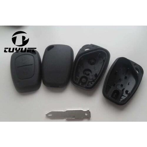 2 Buttons Remote Key Shell for Renault Traffic Uncut Blade Blank Car Key Cover Case