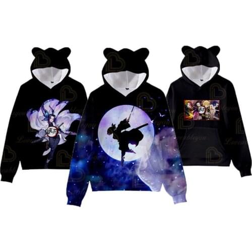 Kimetsu No Yaiba: Mugen Ressha-Hen Fashion 3D Print Anime Demon Slayer Hoodie Hooded Spring Autumn Kids Hoodie Pullovers