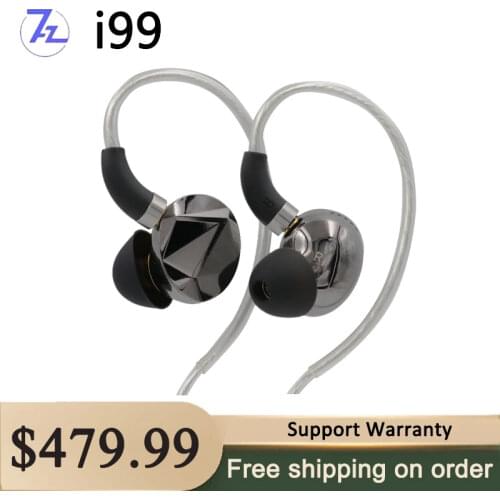 7HZ i99 13.8mm Dynamic Driver Double-Sided Beryllium Plated DLC Diaphragm HiFi In-ear Earphone for Audiophiles Musicians
