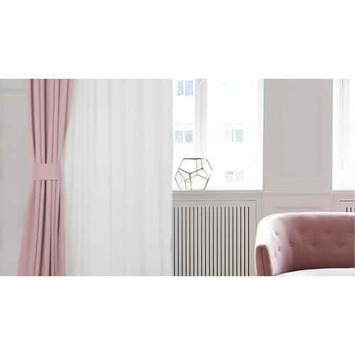 Evsa Home Blackout Blackout Sunshade Curtain Pilesiz V - 7 Powder-100x240 cm