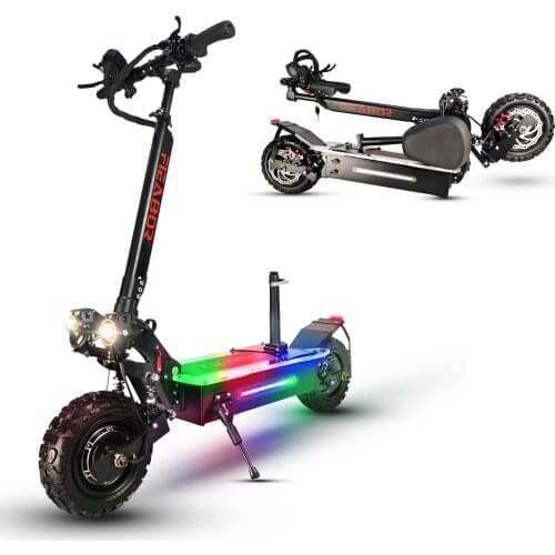 K2-056 Q6P Dual Motor 10.5inch Beautiful Acrylic Pedal Electric Scooter1200w 48v Adult Electric Scooter