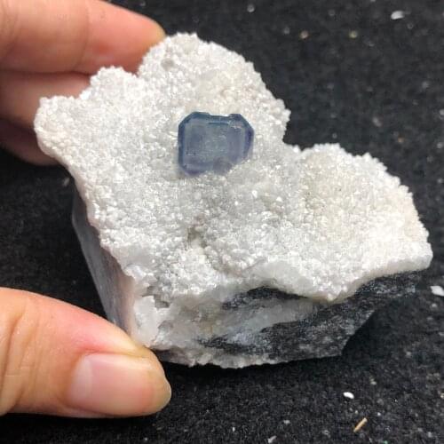 163.8g natural blue-green fluorite mineral ring vein healing teaching specimen stone decoration collection ornaments
