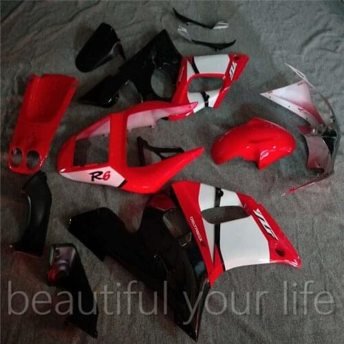 Fairings kit for YAMAHA R6 YZFR6 1998 1999 2001 2002 YZF R6 98-02 sports red plastic fairing kits bodywork EB42