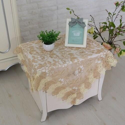 Lace home coffee table cloth cover towel custom square table cloth water-soluble edge YaYun table cloth table cloth knit