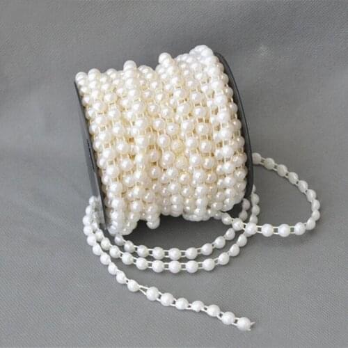 Fashion 5M 8mm Pearl Beads Garland Wedding Centerpiece Flower/table Decoration DIY