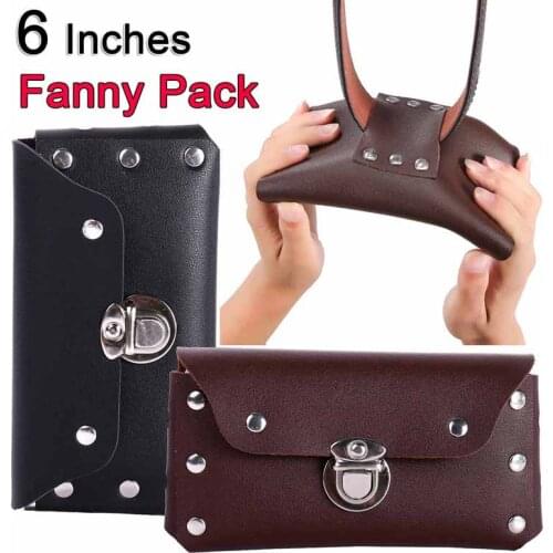 Men Wallets Waterproof PU Leather Rivets Mans Purses 6 Inches Male Wallet Fanny Pack Moneybags Cards Bag Wast Bags Fannypack