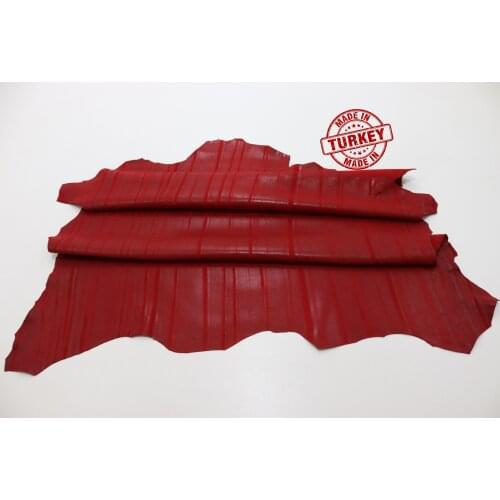 Real Goat Skin Suede Red 0.8 Mm Tanned Leather Ready Pieces Craft Products Wallet Bag Clothes Card Holder Shoe Design Making