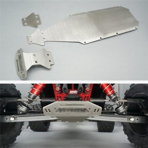 Stainless Steel Chassis Armor Bumper Durable Anti-collision Guard Board for Arrma Kraton EXB 1/8 Xinkatun RC Car Upgrade Parts