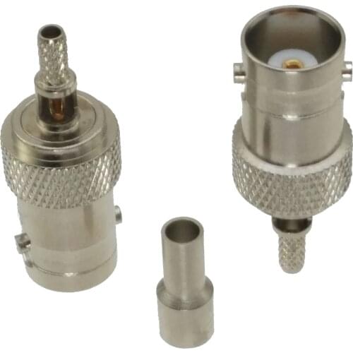 BNC female jack crimp RG174 LMR100 RG316 Cable RF connector