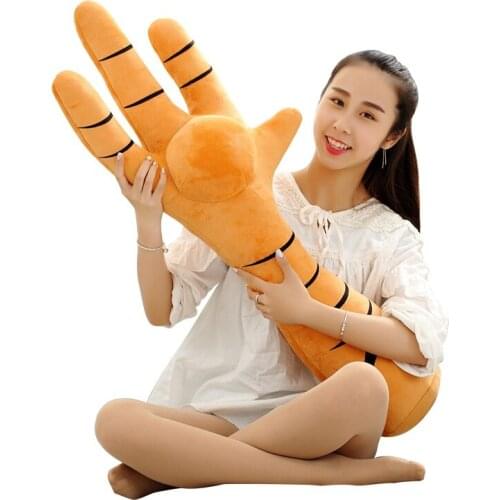 Dorimytrader 100cm Giant Simulated Cartoon Chicken Feet Plush Pillow Stuffed Soft Big Chickenclaw Toy Christmas Gift DY61291