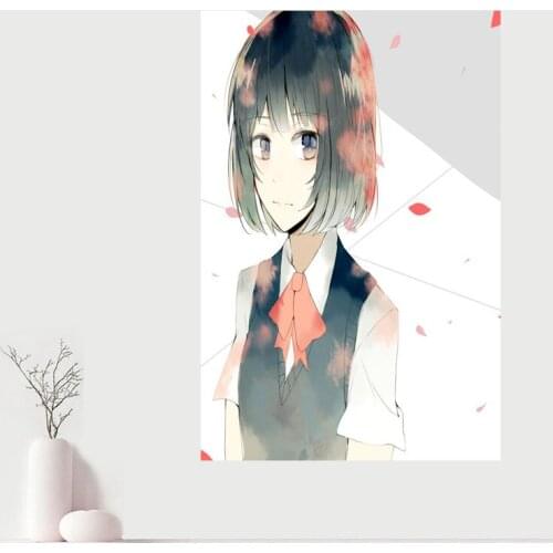 Custom Canvas Wall Decor kuzu no honkai Colorful Poster Cloth Wall Silk Fabric Posters And prints Home Decor Painting