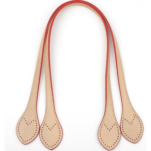 Genuine Leather Handles Durable Shoulder Bag Detachable Belt Women Handle Strap DIY Handmade Replacement Handbag Strap 61X1.2cm