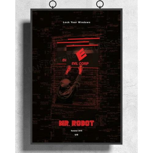 H514 Silk Poster Home Decoration Mr Robot Rami Malek Hackers USA TV Show Wall Art Christmas Gift