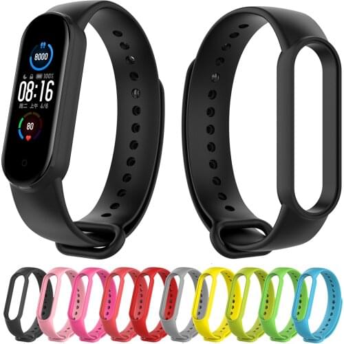 Silicone Wrist Strap For Xiaomi Mi Band 5 6 Smart Wristband Bracelet Accessories
