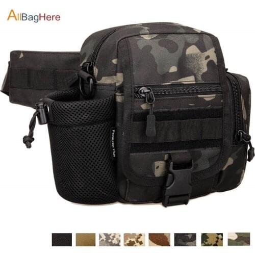 Outdoor Vertical Tactical Waist Bag Multi-purpose Crossbody Travel Riding Water Bag For Sport Hunting Running Camping Fanny Pack
