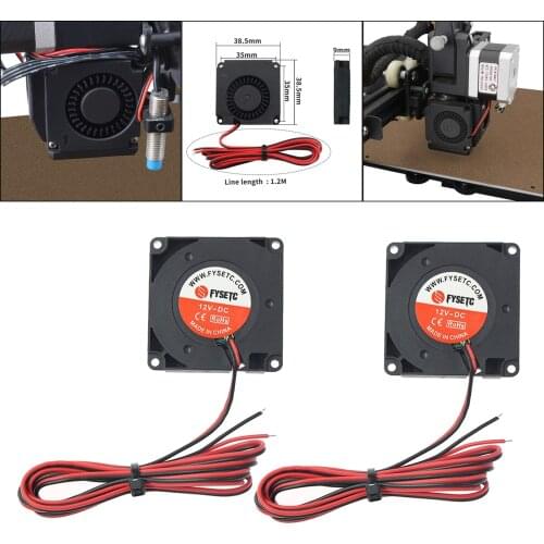 40mm Blower Fan 4010 40x10mm 0.2A DC Cooler Turbine Turbo Brushless (Pack of 2Pcs)
