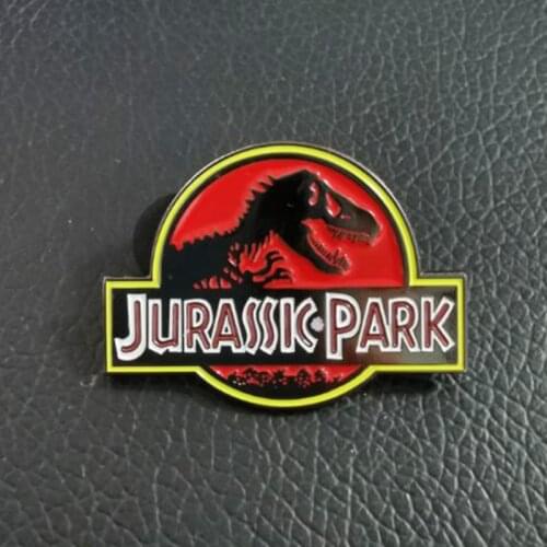 Wearing the Jurassk Park pin Brings you back childhood nostalgia