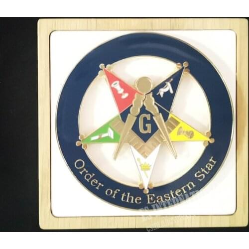 Masonic Car emblem "Order of the Eastern Star "Badge Mason Freemason size 3'' NO.23 Symbol Gift for Freemason