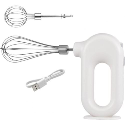 1 Set Egg Mixer Eco-friendly High Speed Plastic Handheld Electric Food Blender for Home