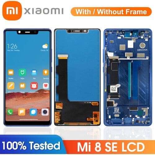100% Tested Lcd For Xiaomi Mi 8 SE Display Touch Screen Digitizer Assembly With Frame For Xiaomi Mi8 se Mi8se