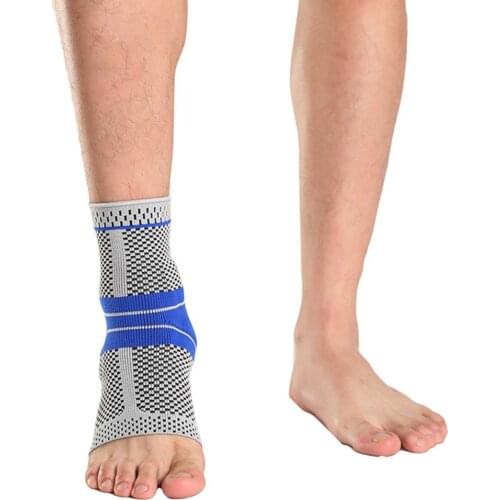 3D Elastic Silicone Ankle Support Brace Fitness Compression Anti-sprain Protector Basketball Football Tennis Fitness Ankle Guard