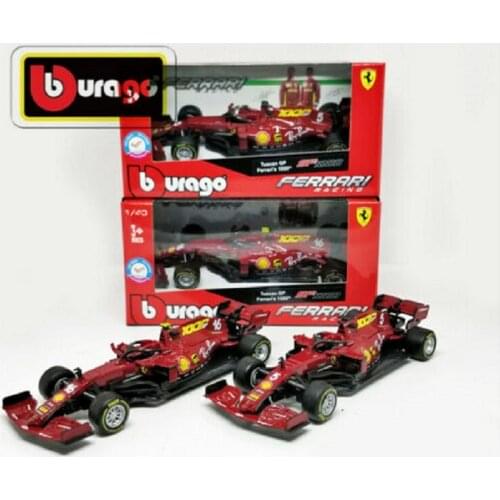Bburago 1:43 F1 2020 Ferrari SF1000 #5 Sebastian Vettel #16 Charles Leclerc Diecast Car Model New in Box
