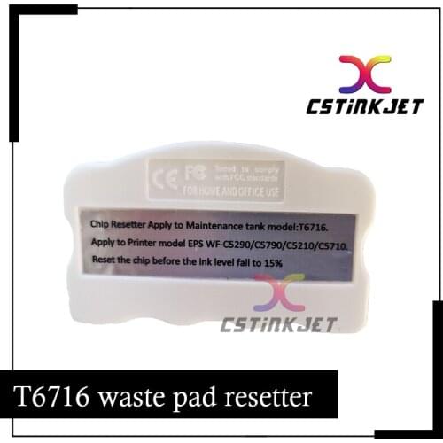 Free DHL delivery 2pcs T6716 waste pad resetter for WF C5710 C5790 C5210 C529R M5299 M5799 Maintenance Tank