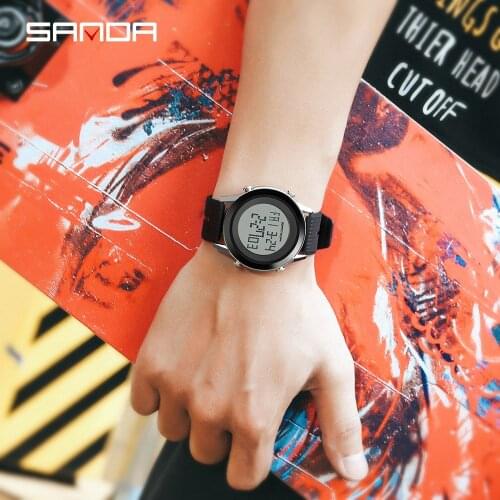 SANDA Military Men Watches Fashion Sport LED Waterproof Male Clock Wristwatch Digital Watch Relogio Masculino Watch For Men