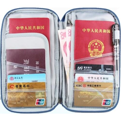 Brand Travel Journey Document Organizer Wallet Passport ID Card Holder Ticket Credit Card Bag Case Free Shipping PC0016