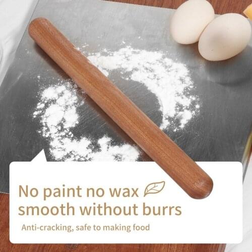 YUSOTAN wooden rolling pin for dough medium size 2.5*50CM multifunctional natural solid whole wood cooking dumplings rolling pin