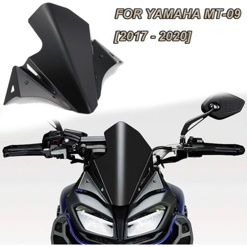 For YAMAHA MT-09 MT09 2017 2018 2019 2020 Motorcycle Accessories Front Windshield Windscreen Airflow Wind Deflector