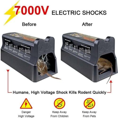 Electronic Mouse Mice Rat Zapper Exterminator Rodent Trap Killer Victor Control for Kitchen Household Electronic Rat Killer