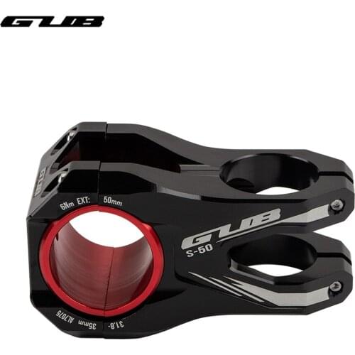 GUB MTB Road Bike Bicycle Handlebar Stem Riser 31.8*50mm Aluminum Alloy Front Fork Stem Adapter Mountain Bike Stem Accessories